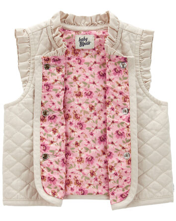Baby Ruffle Quilted Vest, 