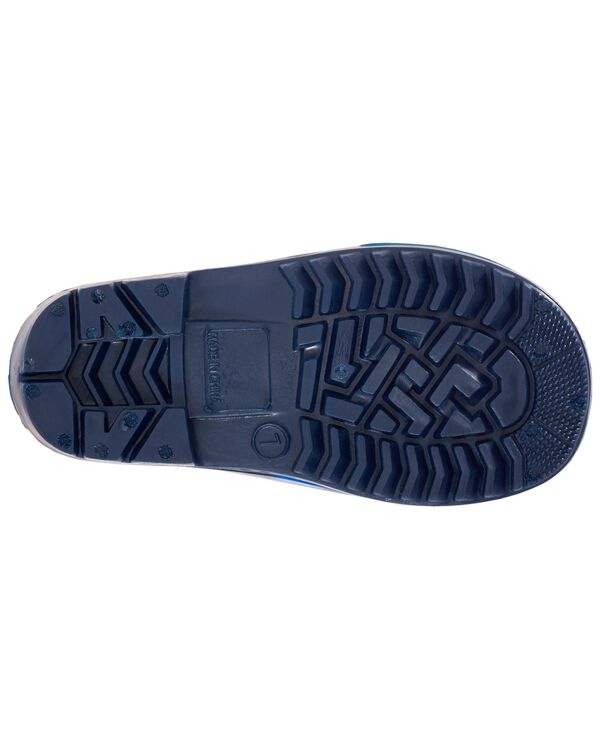 Navy Toddler Shark Rain Boots