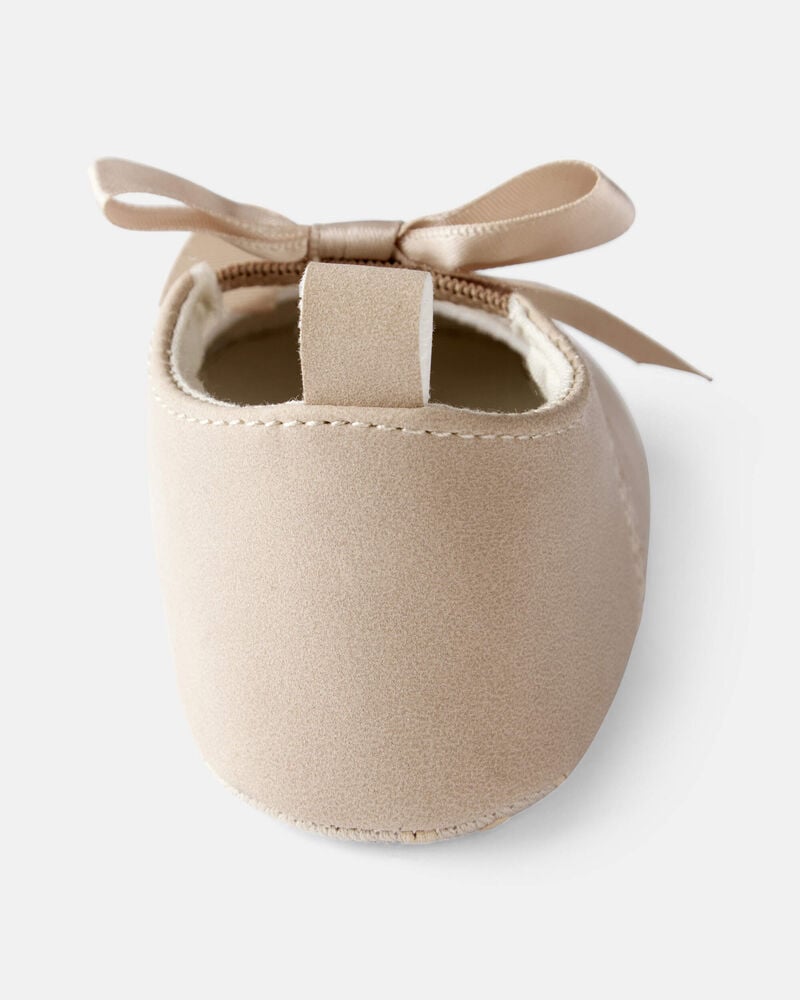 Baby Girl Bow Casual Shoes - Brown, image 3 of 6 slides