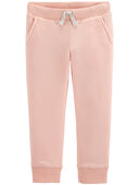 Logo Fleece Pants, Pink, hi-res