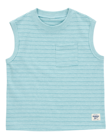 Baby Striped Textured Tank - Blue, 
