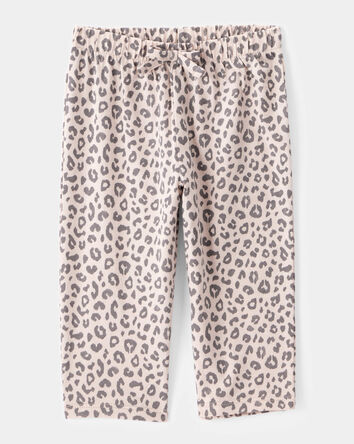 Baby 2-Piece Long-Sleeve Bodysuit & Pull-On Leopard Pants, 