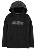 Very Black - Kid OshKosh Logo Zip Jacket