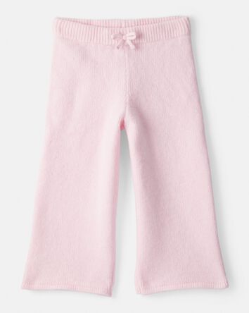 Toddler Girl Wide-Leg Sweater Knit Pants - Pink, 