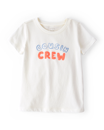 Toddler Girl Cousin Crew Short-Sleeve Graphic Tee -White, 