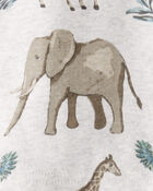 Baby Safari Print Organic Cotton 2-Piece Pajamas, image 3 of 4 slides