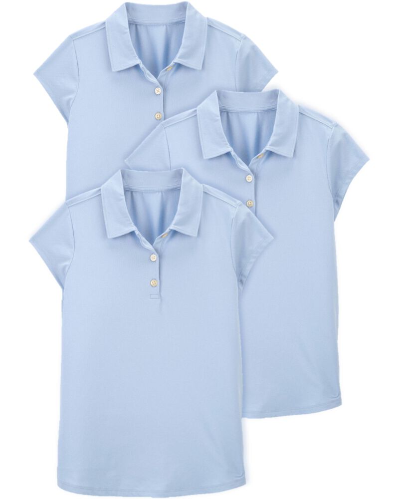 Kid 3-Pack Uniform Polos in Active Mesh
, image 1 of 3 slides
