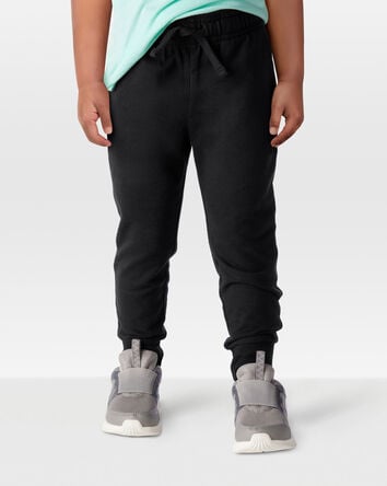Toddler Pull-On Drawstring Joggers - Black, 
