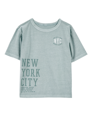 Kid NYC Graphic Tee - Green, 