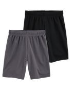 Kid 2-Pack Active Mesh Shorts, image 1 of 7 slides
