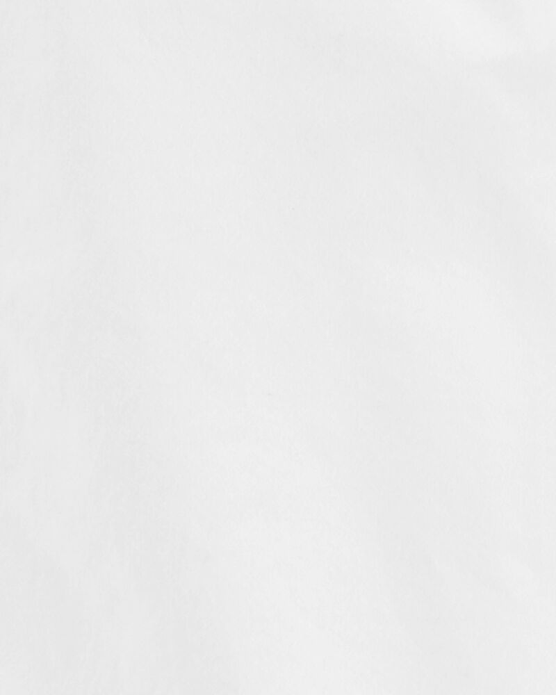 Boys Long Sleeve Button-Front Uniform Shirt - White, image 2 of 3 slides