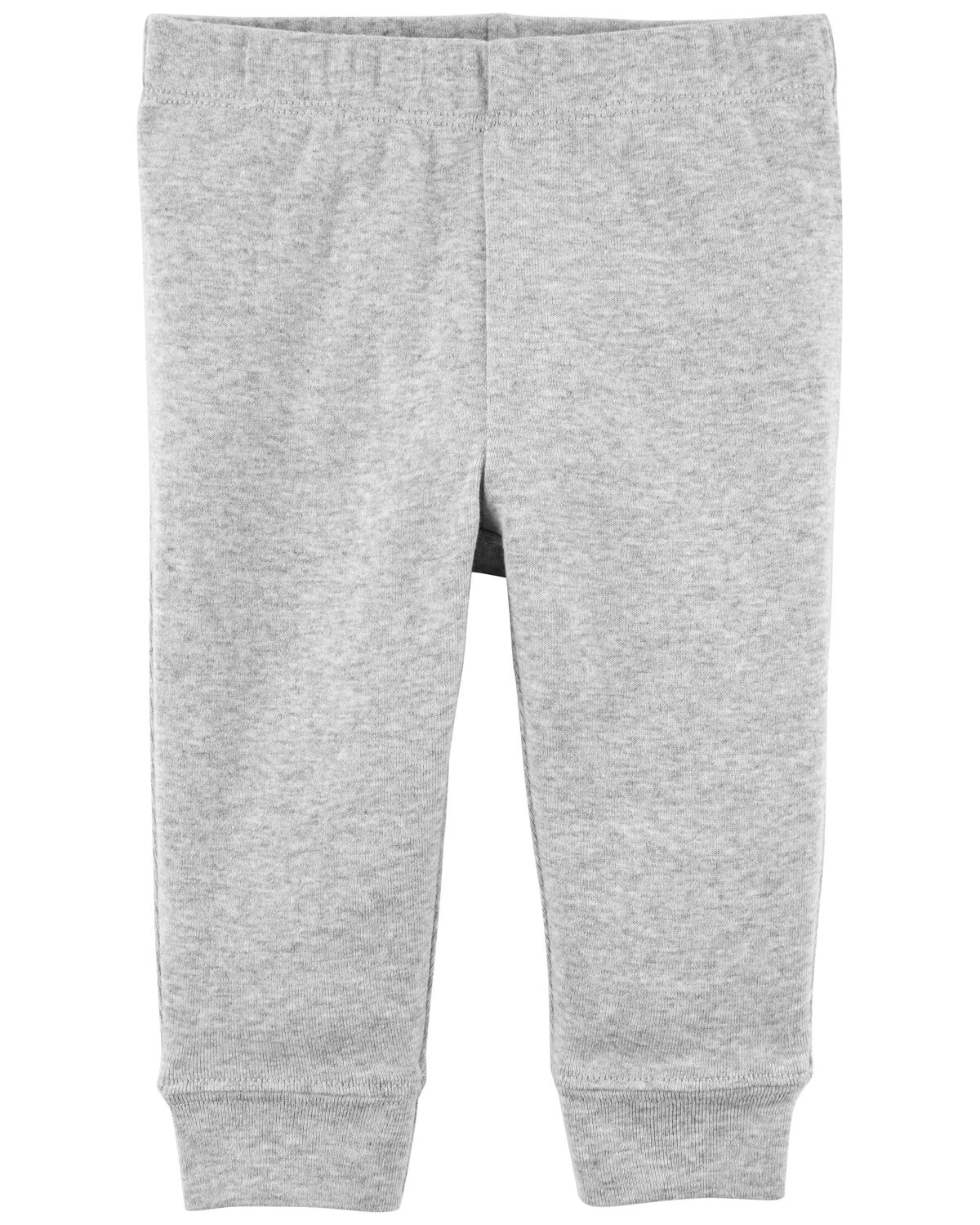 Grey Baby PullOn Cotton Pants