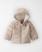 Baby Recycled Puffer Jacket in Tan, image 1 of 4 slides