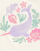 Toddler Narwhal Muscle Tank - Ivory, image 2 of 3 slides