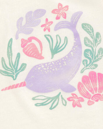 Toddler Narwhal Muscle Tank - Ivory, 