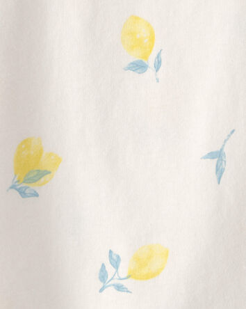 Baby Girl Lemon Top - Cream, 