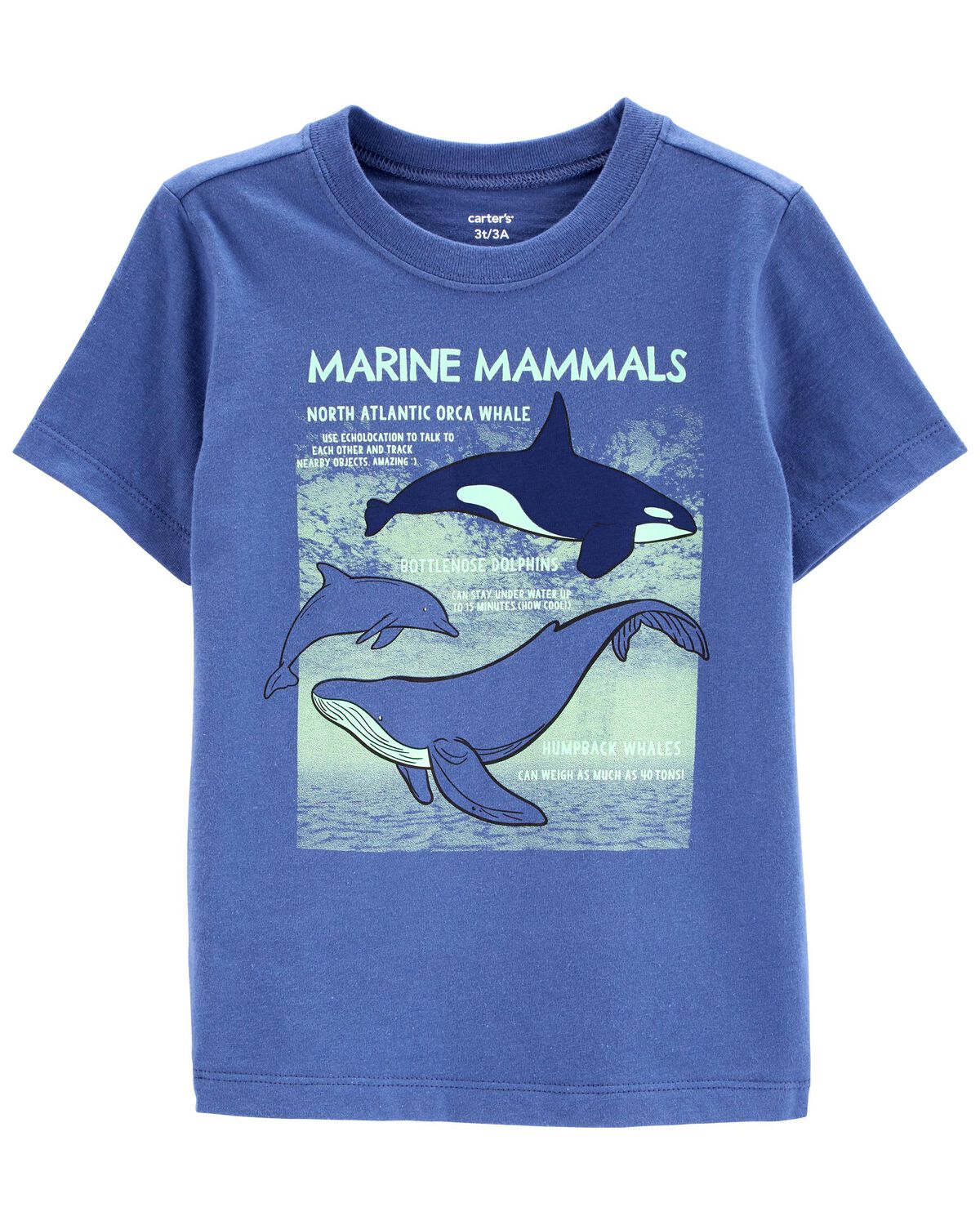 Blue Toddler Whale Graphic Tee | carters.com
