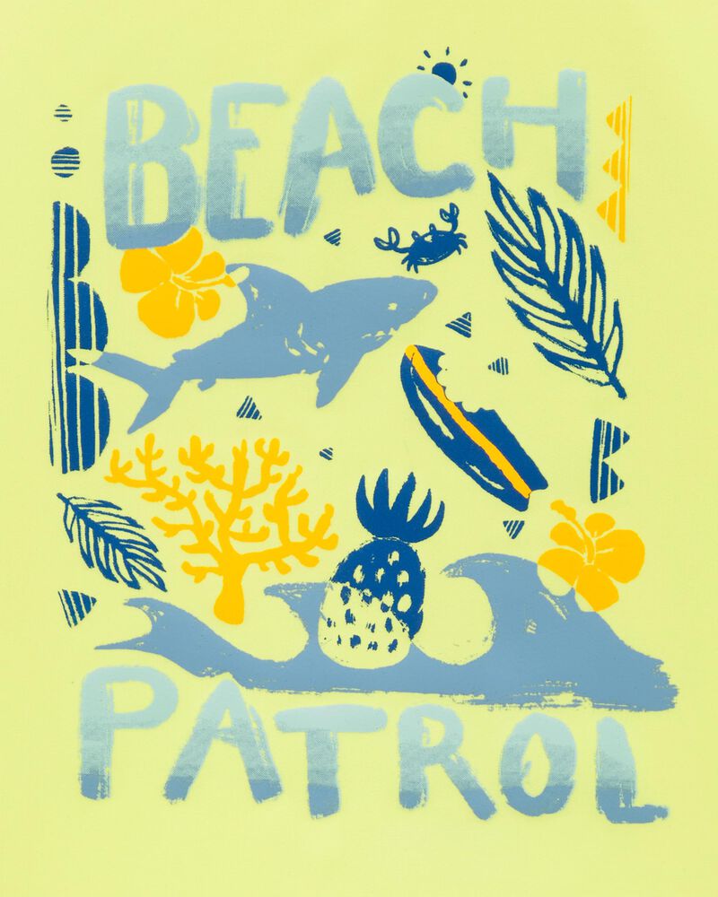 Toddler Beach Patrol Short Sleeve Rashguard, image 2 of 2 slides