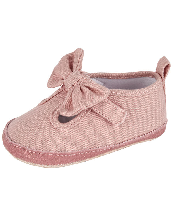 Pink Baby Soft Sole Mary Jane Shoes