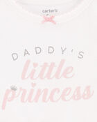 Baby 2-Piece Daddy's Princess Bodysuit & Tutu Pant Set, image 2 of 3 slides