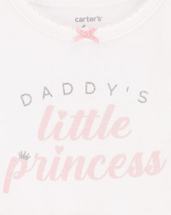 Baby 2-Piece Daddy's Princess Bodysuit & Tutu Pant Set, 