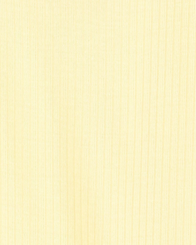 Baby PurelySoft Ribbed Romper - Yellow, image 3 of 5 slides