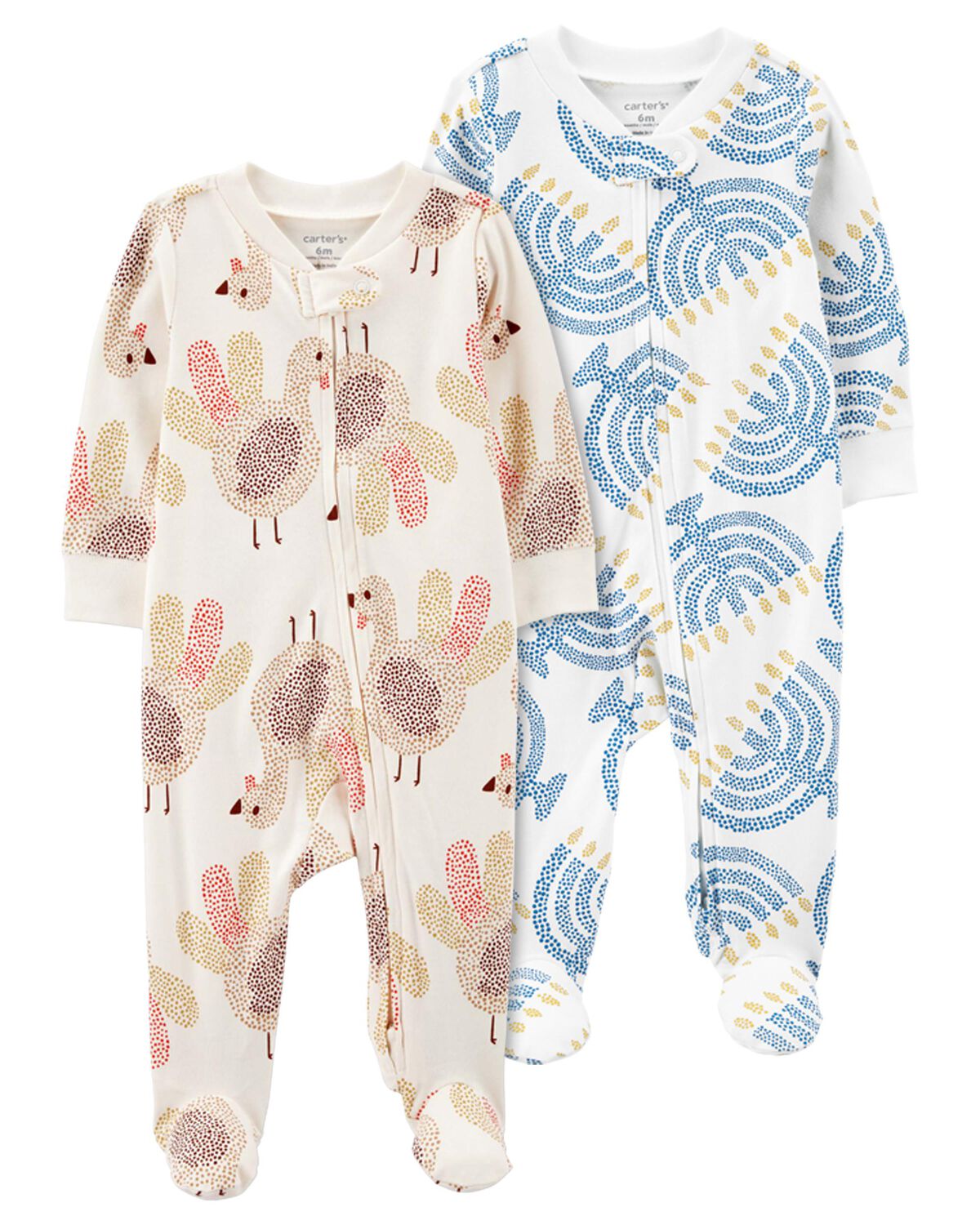 Multi Baby 2Pack Sleep & Play Pajamas