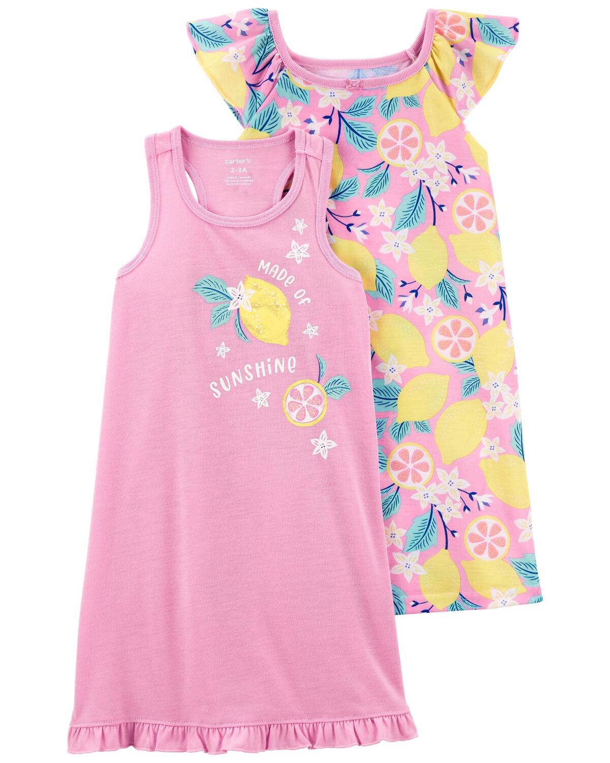 Multi Toddler 2Pack Nightgowns