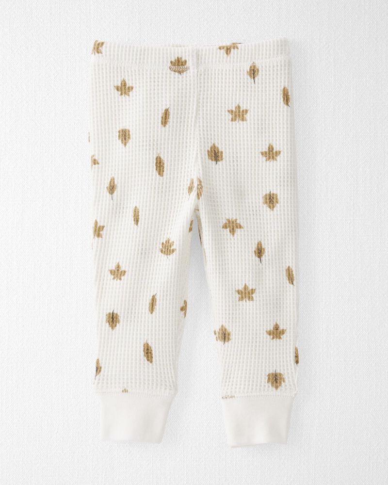Baby Leaf Print Waffle Knit Play Set Made with Organic Cotton, image 2 of 6 slides