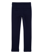 Kid 2-Pack Ponte Knit Uniform Pants - Navy, image 3 of 4 slides