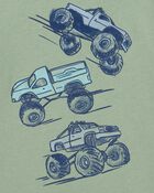 Toddler Monster Truck Short-Sleeve Graphic Tee - Green, image 2 of 3 slides
