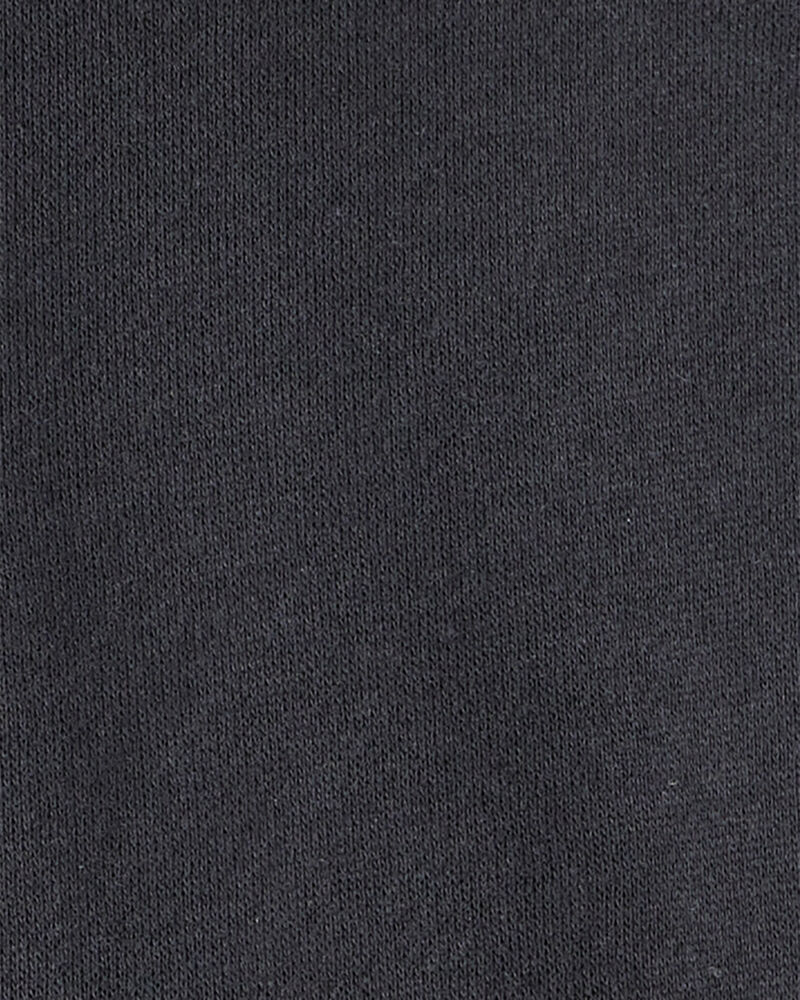 Baby Boy Solid Fleece Quarter Zip Sweatshirt - Black, image 2 of 3 slides