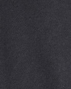 Baby Boy Solid Fleece Quarter Zip Sweatshirt - Black, image 2 of 3 slides