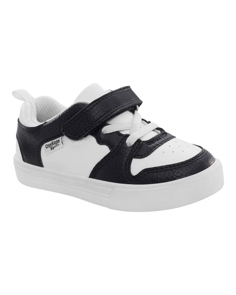 Toddler Boy Easy-On Casual Sneakers - Black/White, image 1 of 7 slides