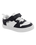 Toddler Boy Easy-On Casual Sneakers - Black/White, image 1 of 7 slides
