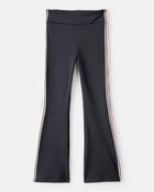 Girls Knit Flare Active Pants - Black, image 1 of 5 slides