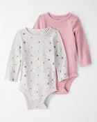 Baby 2-Pack Organic Cotton Bodysuits, image 1 of 6 slides