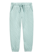 Toddler Flower Pattern Knit Pants - Green, image 3 of 7 slides