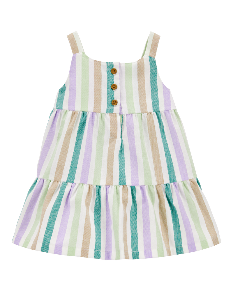 Tiered Striped Dress, image 1 of 4 slides