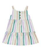Tiered Striped Dress, image 1 of 4 slides