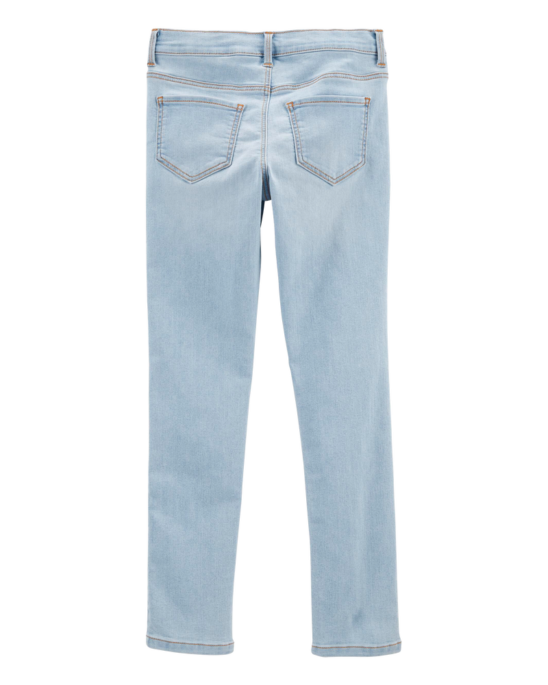 Kid Blue Ice Wash Slim Fit Skinny-Leg Jeans, image 2 of 5 slides