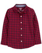 Plaid Button-Front Shirt, image 2 of 4 slides