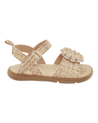 Baby  Every Step® First Walker Woven Flower Accent Sandals - Beige, image 2 of 7 slides