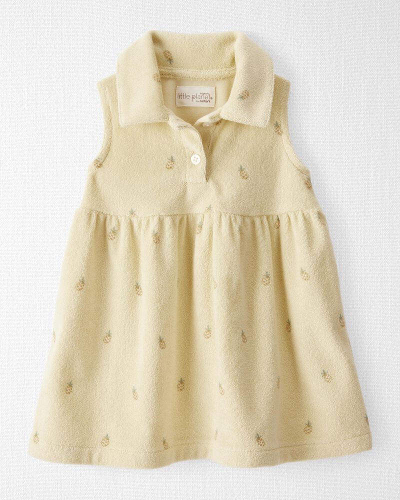 Baby Terry Dress Made with Organic Cotton, image 1 of 6 slides