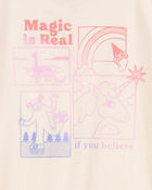 Kid Magic Is Real Short-Sleeve Graphic Tee - Ivory, image 2 of 3 slides