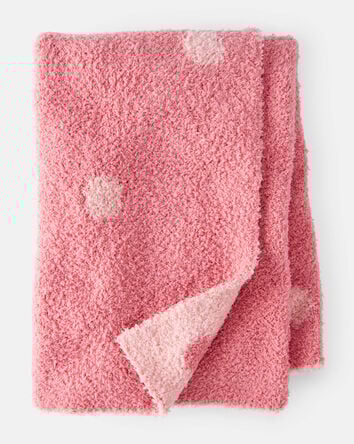 Polka Dot Plush Blanket - Pink, 