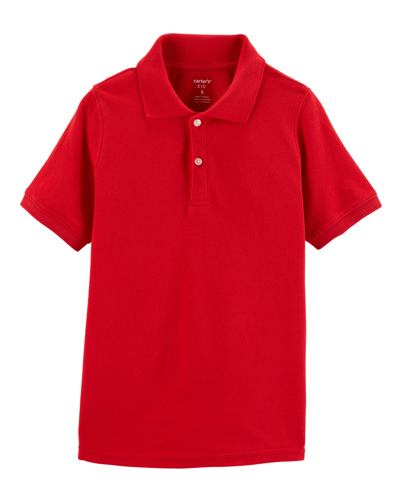 Pique uniform polo outlet