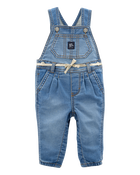 Baby Knit-Like Denim Overalls, image 1 of 3 slides