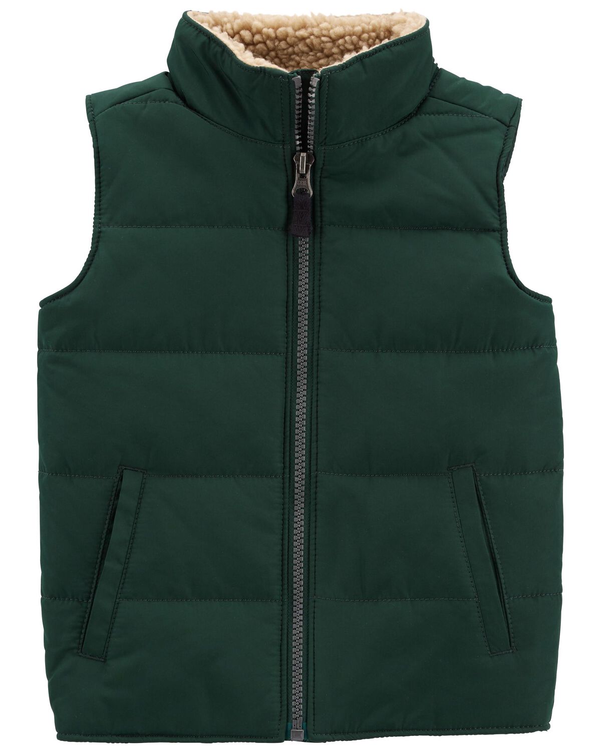 Green Toddler ZipUp Vest