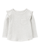 Baby Girl Thermal Long-Sleeve Top, image 1 of 3 slides